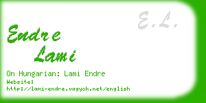 endre lami business card